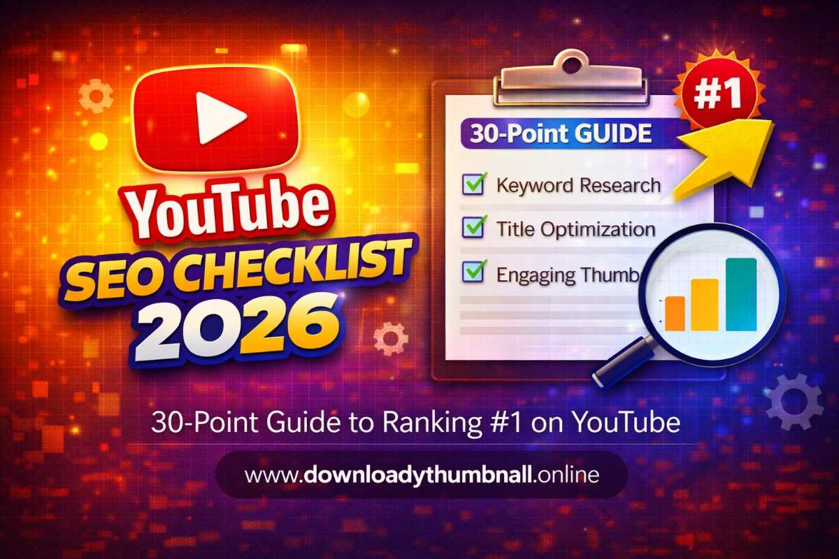 YouTube SEO and algorithm guide 2026 with complete ranking checklist
