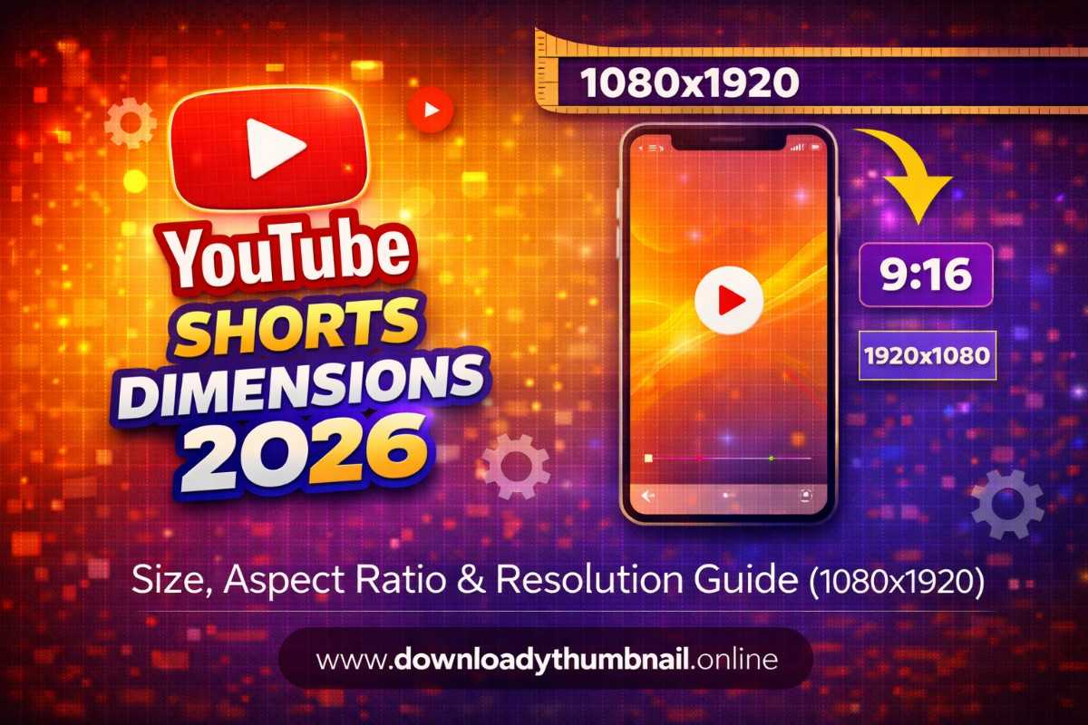 YouTube dimensions guide 2026 covering Shorts intro and video size specs
